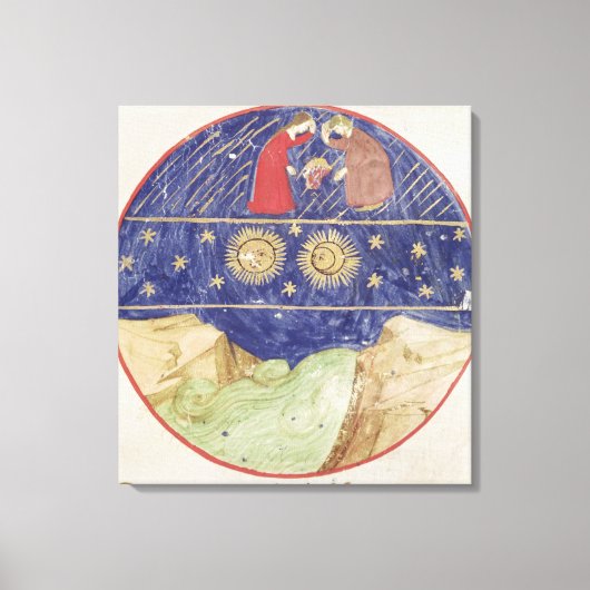 Dante und Beatrice Leinwanddruck (Vorderseite)