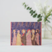 Dante und Beatrice mit den Heiligen des Paradieses Postkarte (Stehend Vorderseite)
