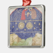 Dante und Beatrice Silbernes Ornament (Links)