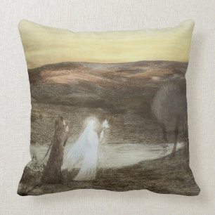 Dante und Beatrice, von "L'Estampe Moderne", publ Kissen