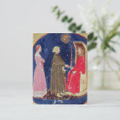 Dante und Beatrice vor Justinian Postkarte (Stehend Vorderseite)