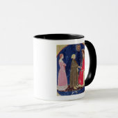 Dante und Beatrice vor Justinian Tasse (VorderseiteRechts)