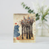 Dante und die Soule umgewandelt in Vögel Postkarte (Stehend Vorderseite)