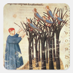 Dante und die Soule verwandelt sich in Vögel Quadratischer Aufkleber