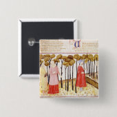 Dante und Virgil am Gipfel des Fegefeuers Button (Vorne & Hinten)