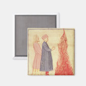 Dante und Virgil erkennen Ulysees Magnet (Vorderseite/Rückseite)