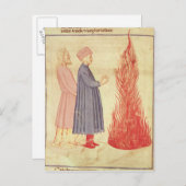 Dante und Virgil erkennen Ulysees Postkarte (Vorne/Hinten)