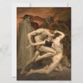 Dante und Virgil in Hell (von Bouguereau) Karte (Vorderseite)