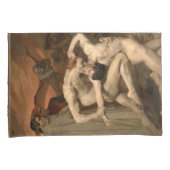 Dante und Virgil in Hell (von Bouguereau) Kissenbezug (Vorderseite-Rechts)