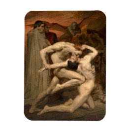 Dante und Virgil in Hell (von Bouguereau) Magnet