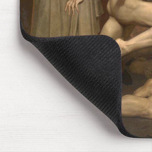 Dante und Virgil in Hell (von Bouguereau) Mousepad (Ecke)