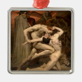 Dante und Virgil in Hell (von Bouguereau) Ornament Aus Metall