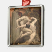 Dante und Virgil in Hell (von Bouguereau) Ornament Aus Metall (Links)