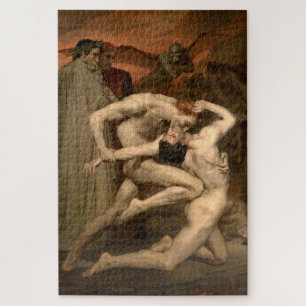 Dante und Virgil in Hell (von Bouguereau) Puzzle