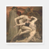 Dante und Virgil in Hell (von Bouguereau) Serviette (Vorderseite)