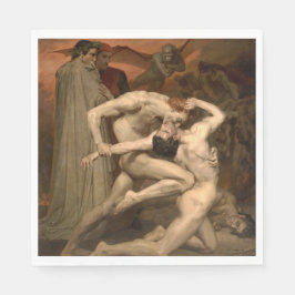 Dante und Virgil in Hell (von Bouguereau) Serviette