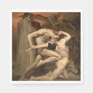 Dante und Virgil in Hell (von Bouguereau) Serviette