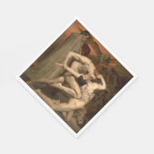 Dante und Virgil in Hell (von Bouguereau) Serviette (Ecke)