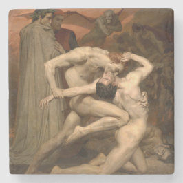 Dante und Virgil in Hell (von Bouguereau) Steinuntersetzer