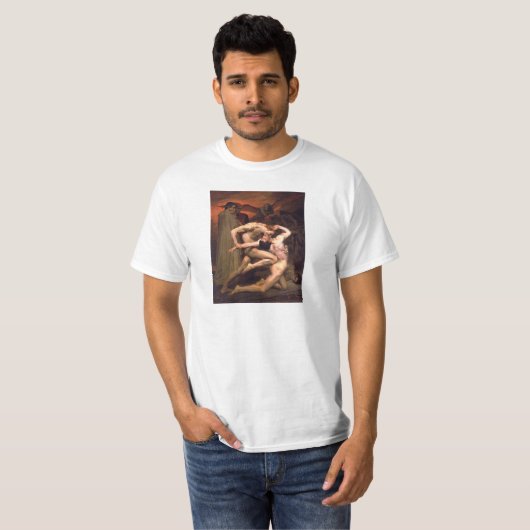Dante und Virgil in Hell William Adolphe Bouguerea T-Shirt (Vorne ganz)