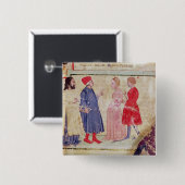 Dante und Virgil mit Francesca DA Rimini Button (Vorne & Hinten)