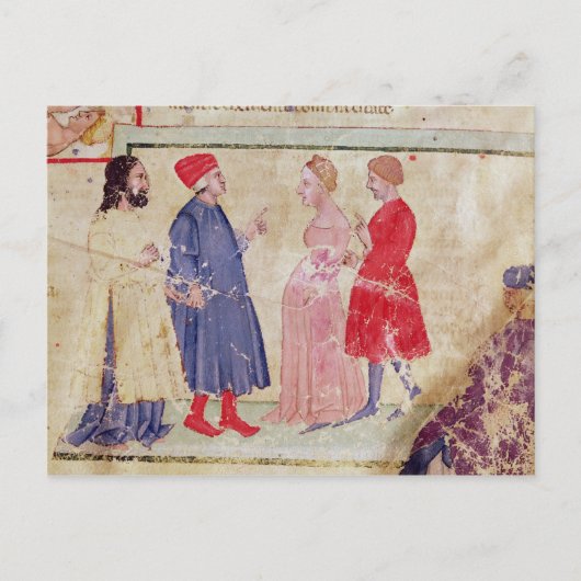 Dante und Virgil mit Francesca da Rimini Postkarte (Vorderseite)