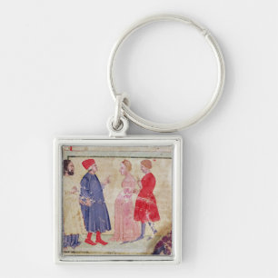 Dante und Virgil mit Francesca DA Rimini Schlüsselanhänger