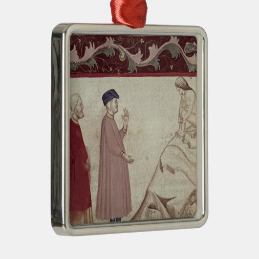 Dante und Virgil treffen die eingesperrten Soule Silbernes Ornament (Rechts)
