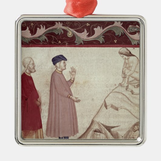 Dante und Virgil treffen die eingesperrten Soule Silbernes Ornament (Vorne)