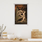 Dante und Virgil von William-Adolphe Bouguereau Poster (Küche)