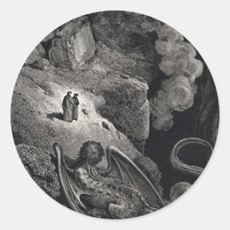 Dante & Virgil mit Geryon Stickers