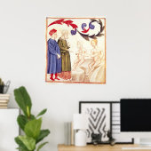 Dante, Virgil und die von der Seuche heimgesuchte Poster (Heimbüro)