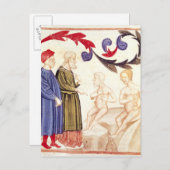 Dante, Virgil und die von der Seuche heimgesuchte Postkarte (Vorne/Hinten)