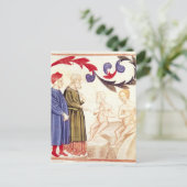 Dante, Virgil und die von der Seuche heimgesuchte Postkarte (Stehend Vorderseite)