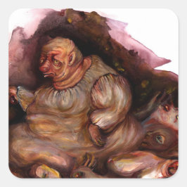 Dante's Ciacco Quadratischer Aufkleber