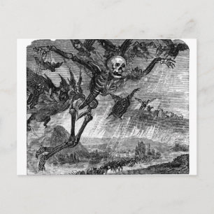 Dante's Death in the Sky Postcard Postkarte
