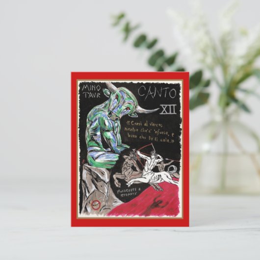 Dante's Inferno, Canto XII Postkarte (Stehend Vorderseite)