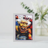 Dante's Inferno Devil (Coney Island, NY) Postkarte (Stehend Vorderseite)