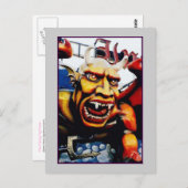 Dante's Inferno Devil (Coney Island, NY) Postkarte (Vorne/Hinten)