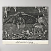 Dante's Inferno Devil in Hell Illustration Poster (Vorne)