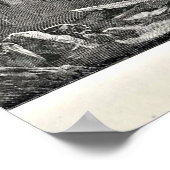 Dante's Inferno Devil in Hell Illustration Poster (Ecke)