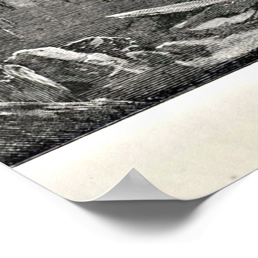 Dante's Inferno Devil in Hell Illustration Poster (Ecke)