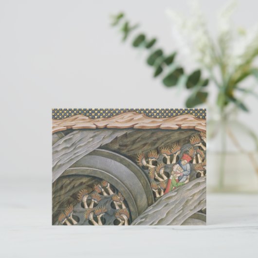 Dante's Inferno mit Kommentar Postkarte (Stehend Vorderseite)