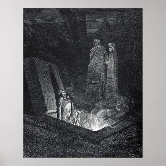 Dante's Inferno Poster von Gustave Dore (Vorne)