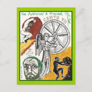 Dantes Inferno, Postkarte des Gesang-VII