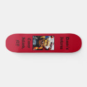 Dante's Inferno (Rot) Customized Skateboard (Horizontal)
