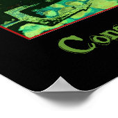 Dante's Inferno Spookhouse Psychedelic Poster (Ecke)