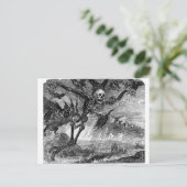 Dantes Tod im Himmel Postkarte (Stehend Vorderseite)