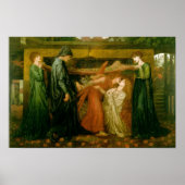 Dantes Traum zur Zeit des Todes von Beatrice Poster (Vorne)