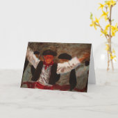 Dantzaritxiti - Baskischer Tänzer Karte (Gelbe Blume)